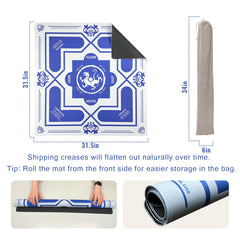 DMJHJY Mahjong Mat 31x31 fits standard tables and travels easily
