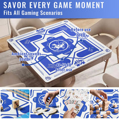 DMJHJY Mahjong Mat eco-friendly materials offer durable, smooth surface