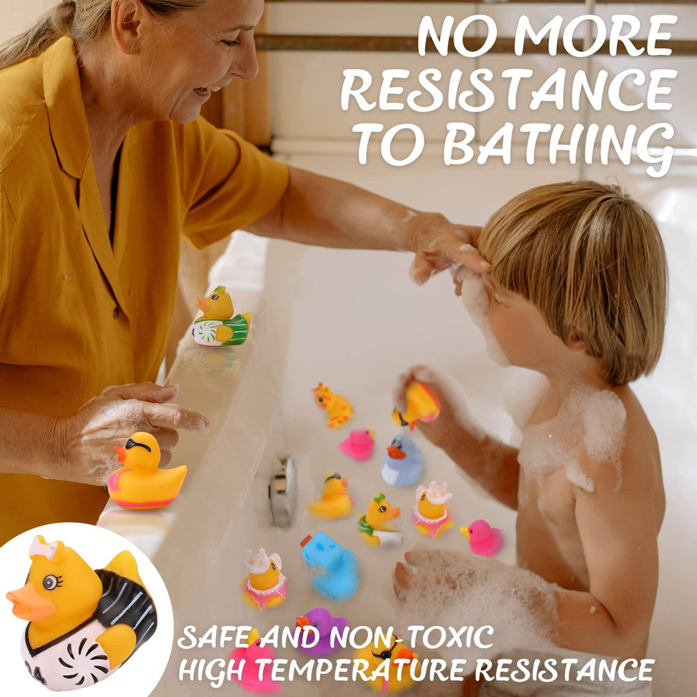 Dmsky baby bath toy ducks, safe and colorful for little splashes.