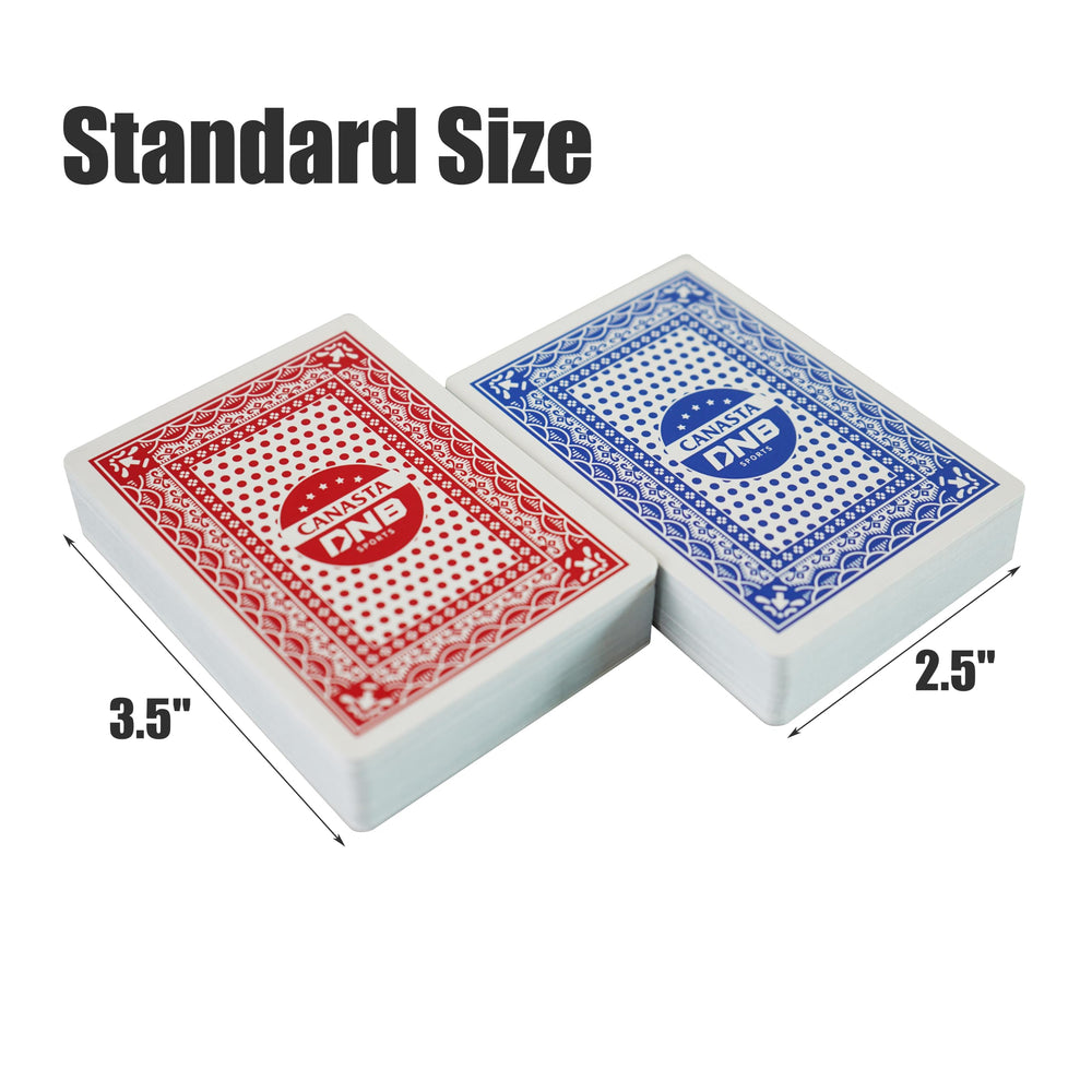 DNB SPORTS canasta set shows point values clearly for smoother rounds.