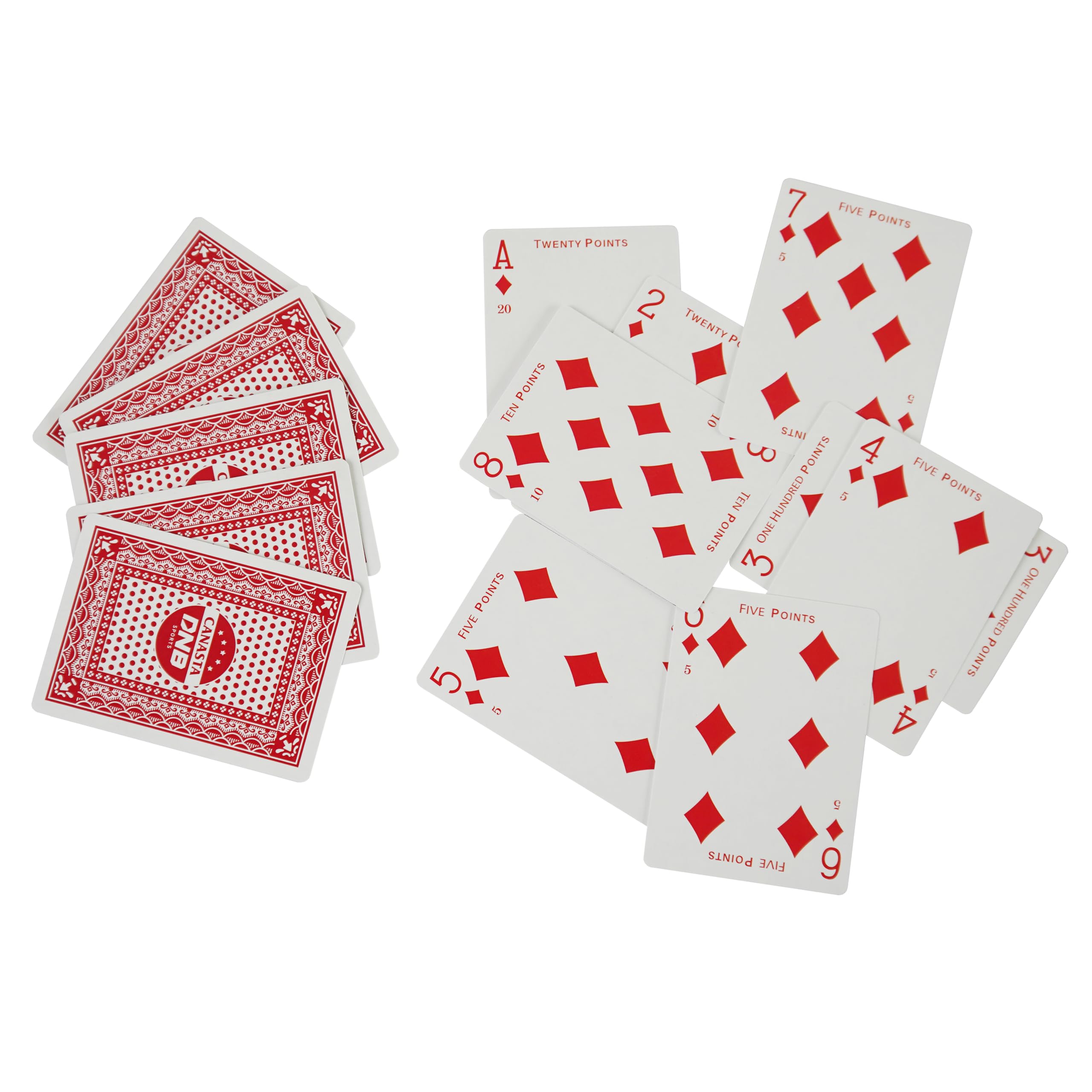 DNB SPORTS canasta rules inside deck help beginners learn faster.