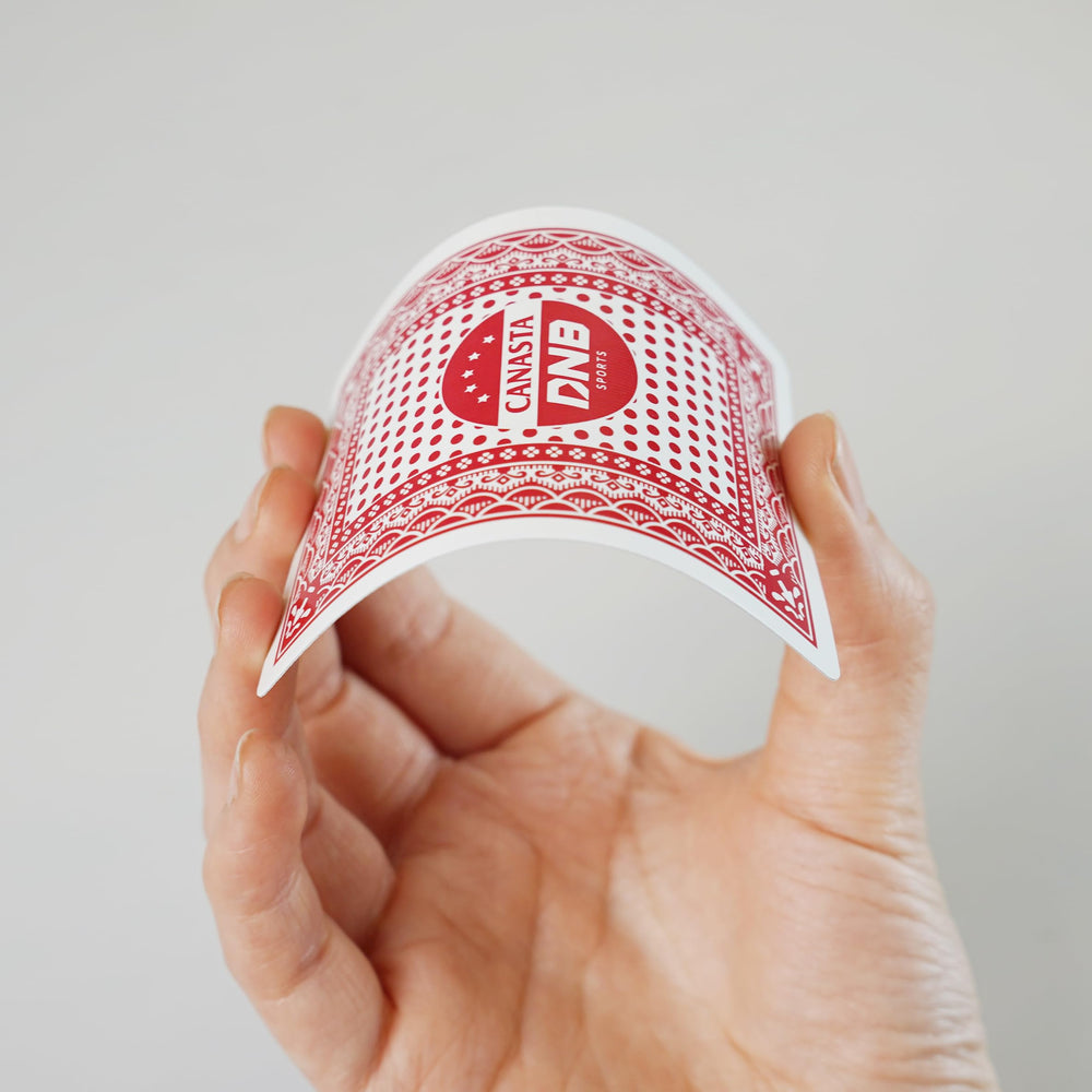 DNB SPORTS plastic coating protects cards for repeated use.