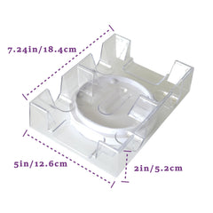 White swivel base enables smooth rotation for all players.