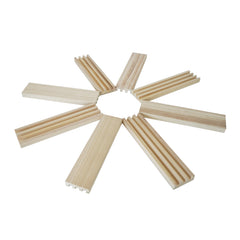DNB Sports wooden racks detail their natural knots and character