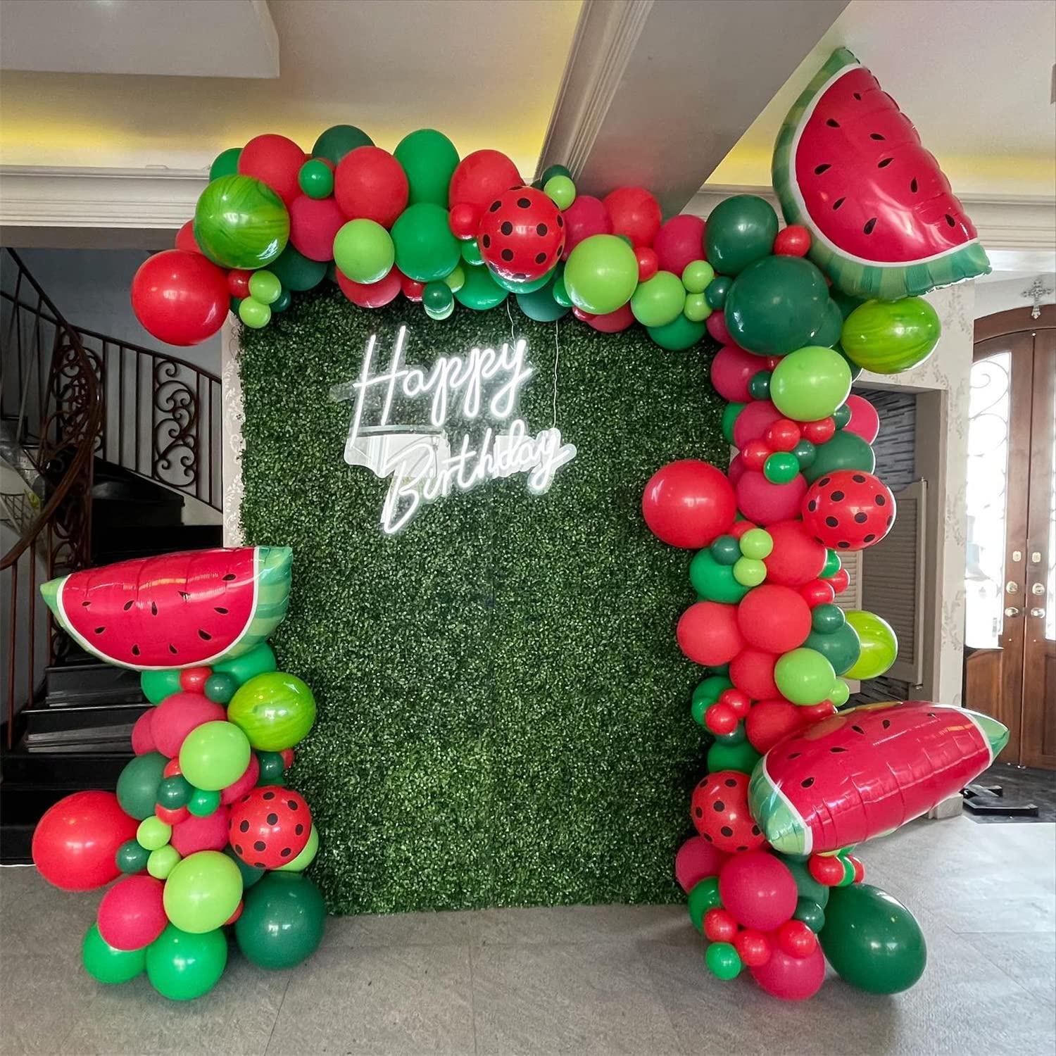 DNBOD Watermelon Arch Kit ready for a vibrant backdrop.