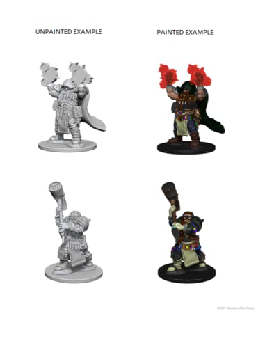 D&D Nolzur’s Dwarf Male Cleric with deep details to ease painting.