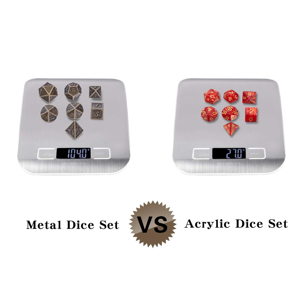 DNDND brass dice metal box, sturdy storage for your set