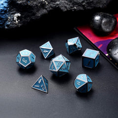 DNDND metal dice box with dragon motif protects dice.