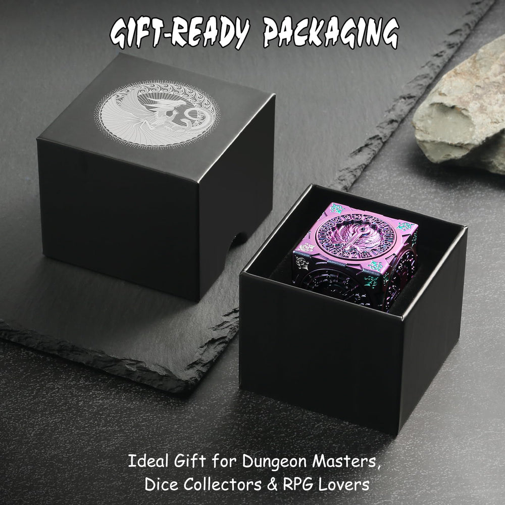 DNDND Mind Flayer face detail on the spinner cube for iconic monsters