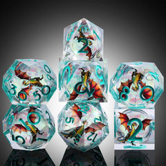 DNDND Shinny Liquid Core D10 dice offer bold color and immersive rolling moments.