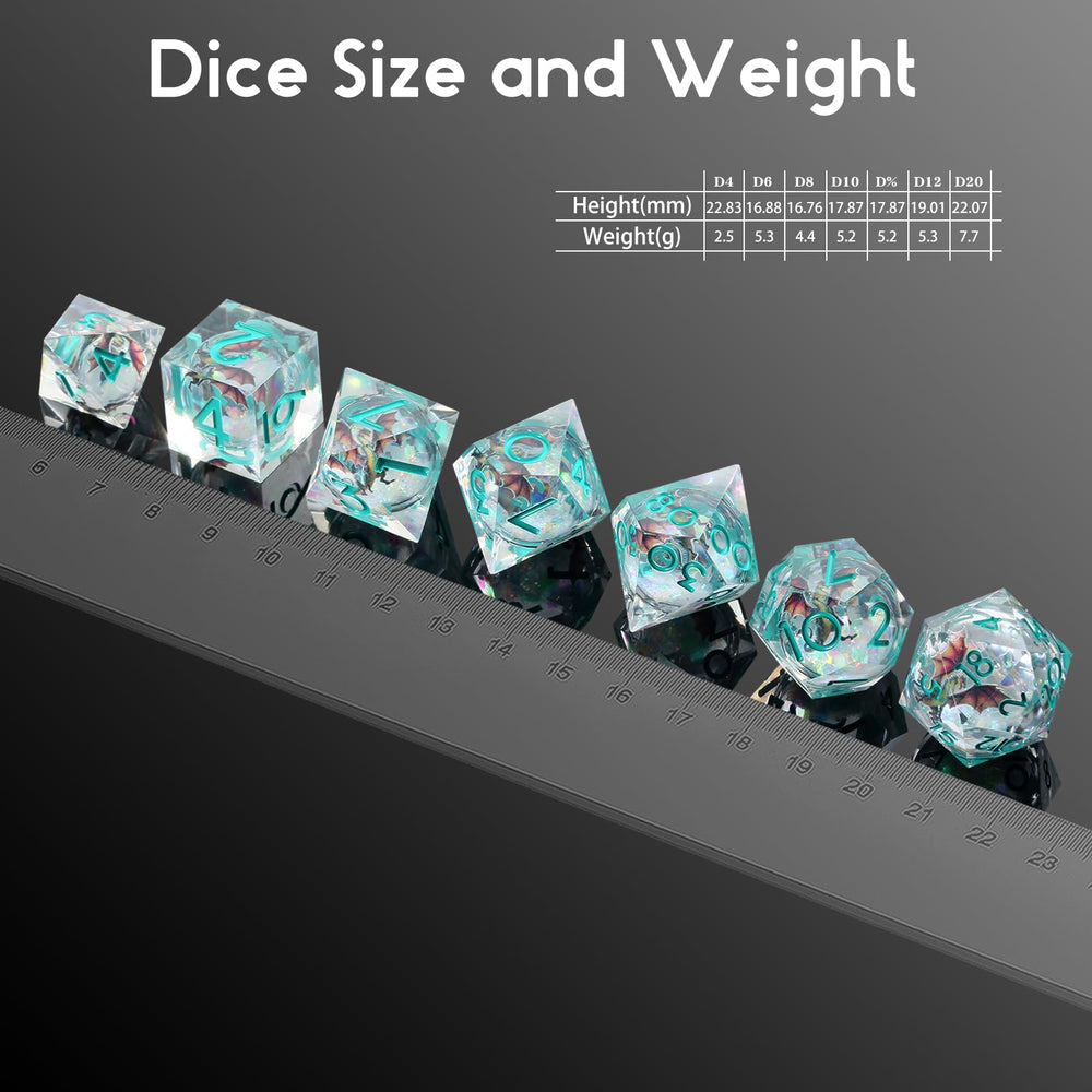 DNDND Shinny Liquid Core D12 dice feature precision edges and collectible charm.