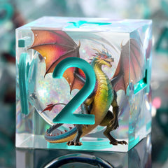 DNDND Shinny Liquid Core D6 dice showcase balanced feel and tabletop readability.
