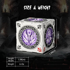 DNDND spinner dice cube Chimera engraving enhances epic sessions.