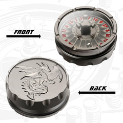 DNDND roulette wheel close-up showing engraved numbers for precise results.