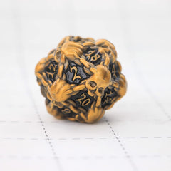 Gift-ready large DNDWoW skull D20 for DMs and players.