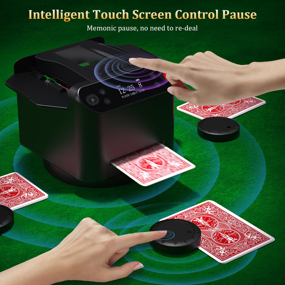 Dnin 360° rotating decks enable smooth dealing from two decks