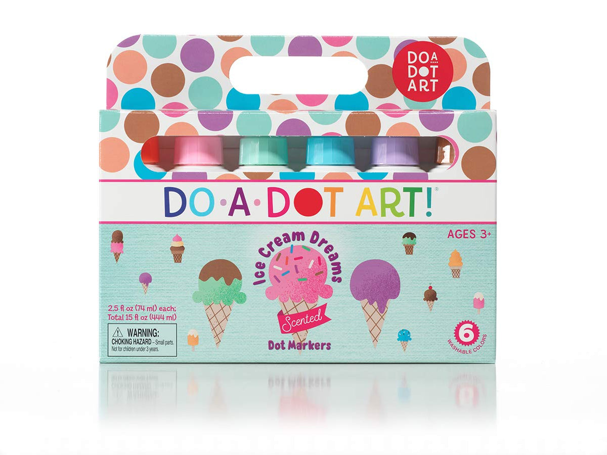 Do A Dot Art Ice Cream Dreams Dots 6-Pack for colorful, scented creativity sessions