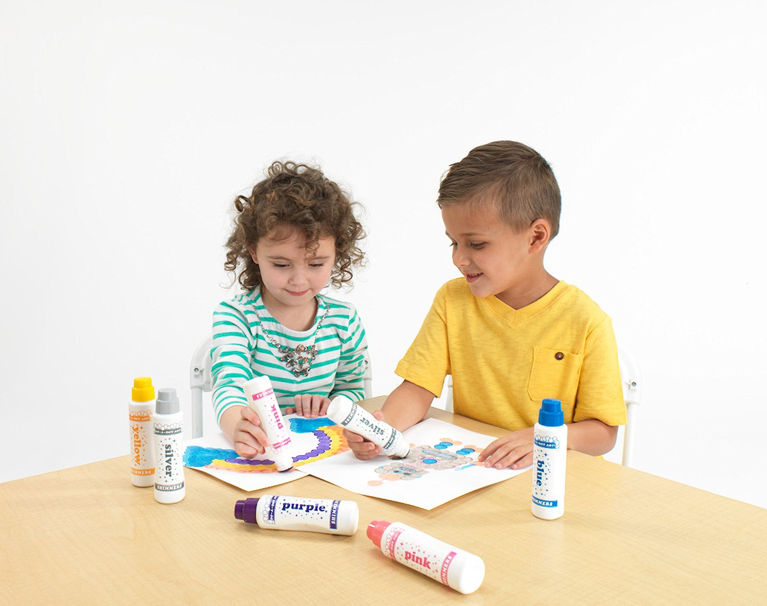 Do A Dot Art! Shimmer markers blue bottle add vivid blue dots for quick accents