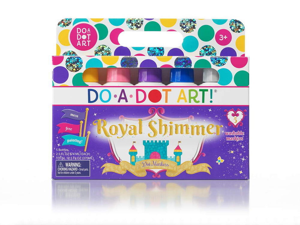 Do A Dot Art! Shimmer markers purple bottle deliver bold, fast-drying dots for craft projects
