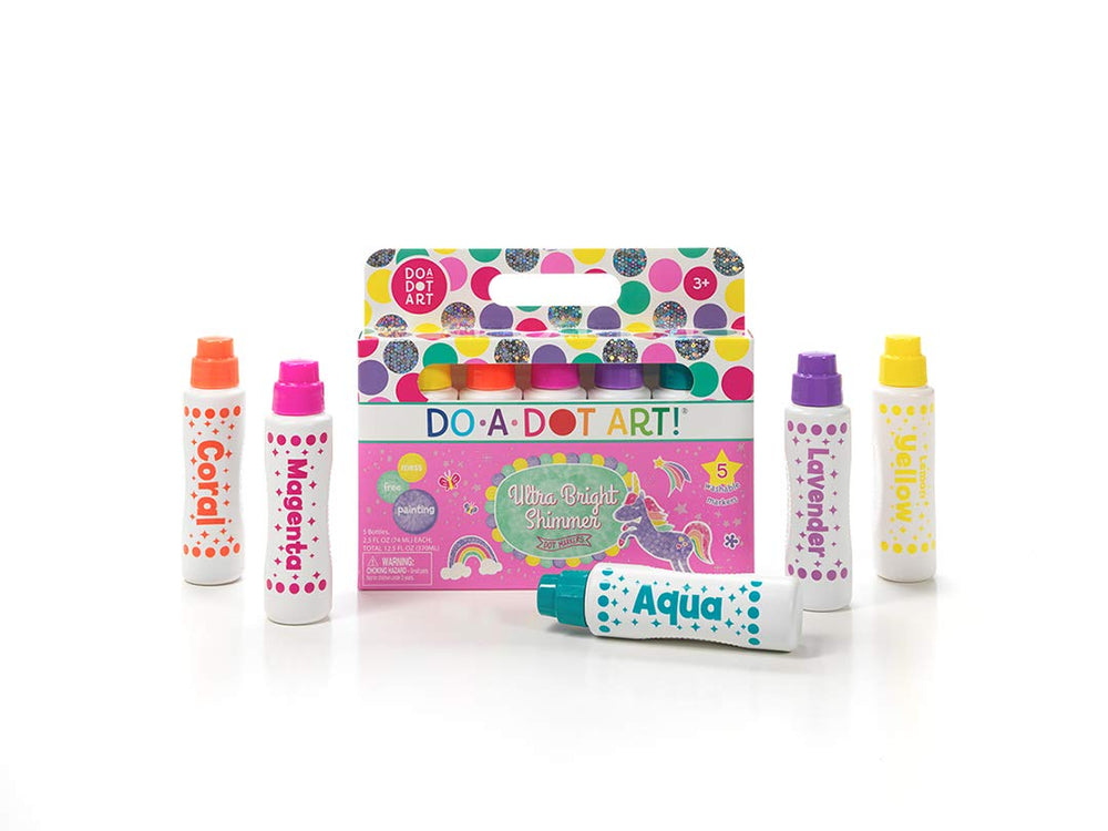 Do A Dot Art! sponge tip marker shows even dots and color layering.