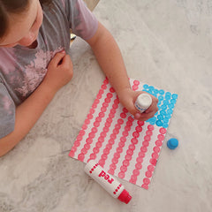 Do A Dot Art! Violet dot marker close-up showing easy-to-grip design