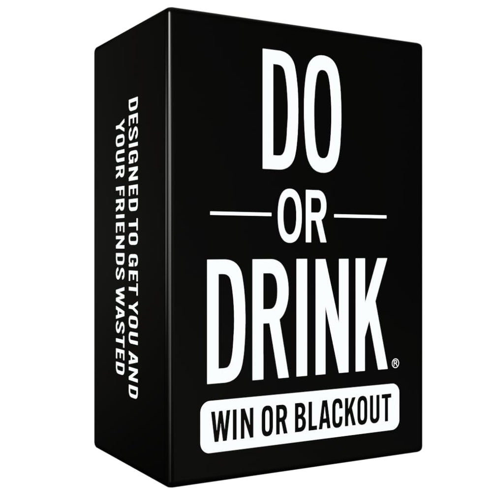 Do or Drink bottle and cards on table for social drinking games
