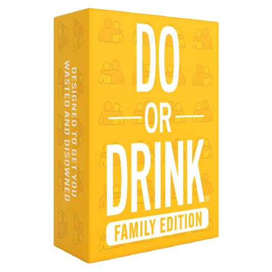 Do or Drink Family Edition cards for playful dares and big-group fun
