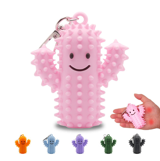 Doacpcr Little Ouchies cactus fidget pink face for soothing desk focus