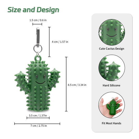 Doacpcr Little Ouchies cactus spikes close-up offers tactile stimulation for focus.