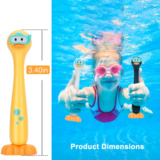 DOADW silicone diving sticks; soft, durable material for safe pool use.