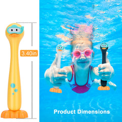 DOADW silicone diving sticks; soft, durable material for safe pool use.