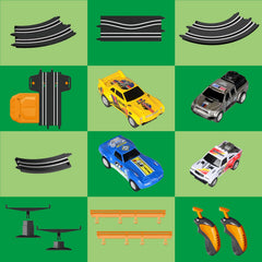 Dobindrich slot car track straight-curves layout enhances variety