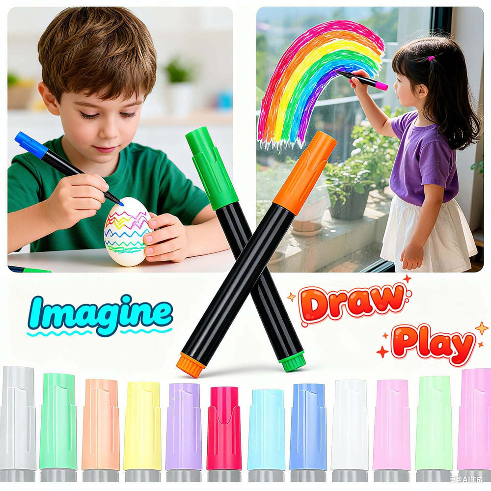 Dobuhont 12-color neon markers provide eye-catching options for art and notes