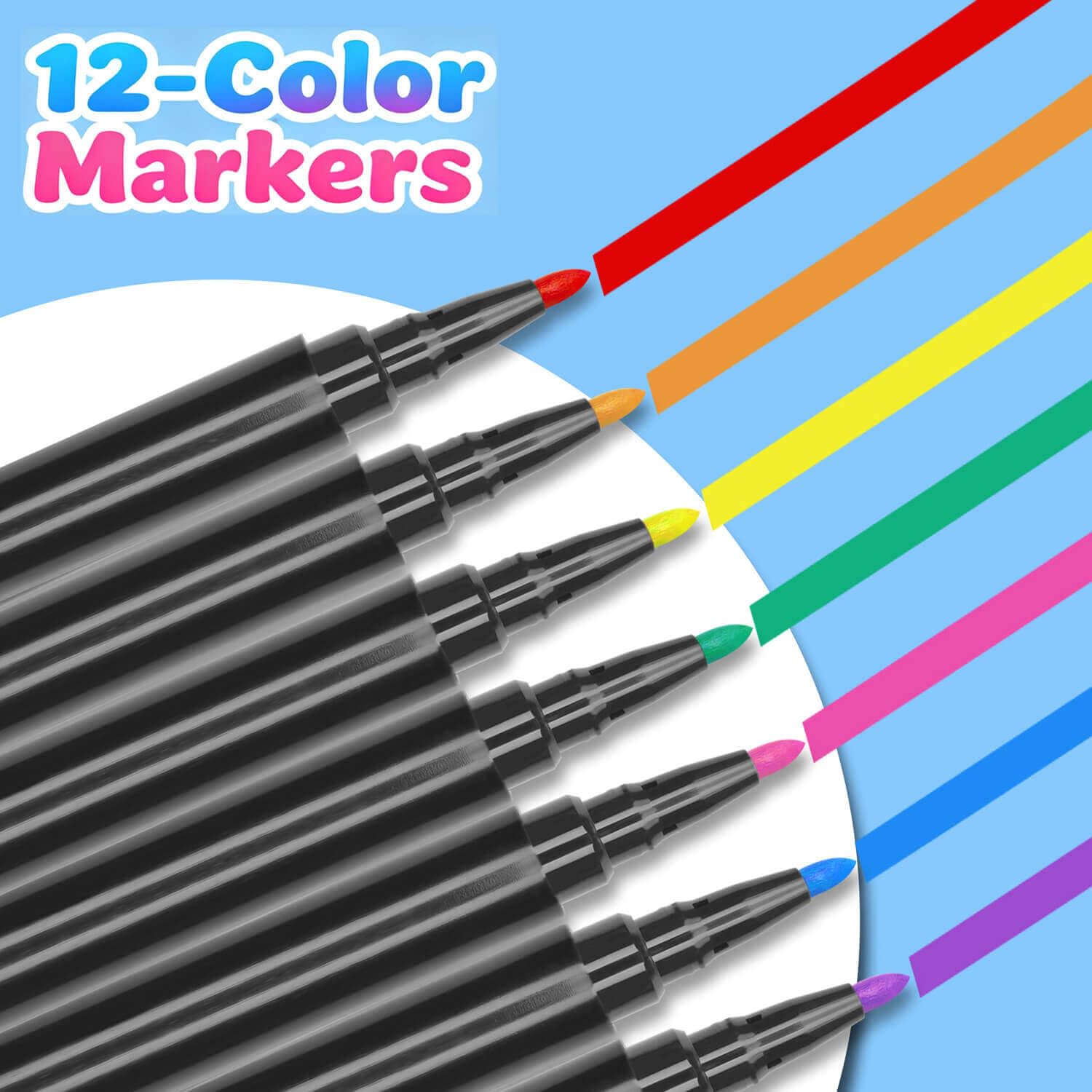 Dobuhont neon markers offer wet and dry erase options for flexible cleanup on surfaces