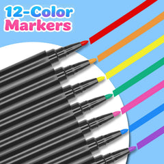 Dobuhont neon markers offer wet and dry erase options for flexible cleanup on surfaces