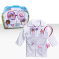 Doc McStuffins Doctor Dress Up Set front view with lab coat and stethoscope encourages imaginative pretend play