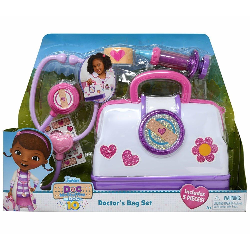 Doc McStuffins toy hospital bag set with tools for imaginative medical play and storytelling