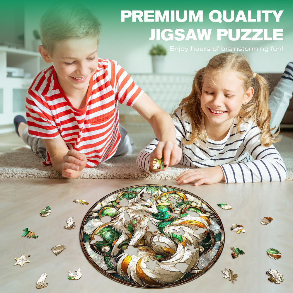 DOCRAGI Laser-cut wood puzzle with tight seams and durability.