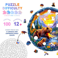DOCRAGI wooden puzzle pieces laser-cut for smooth edges and precise interlocking.