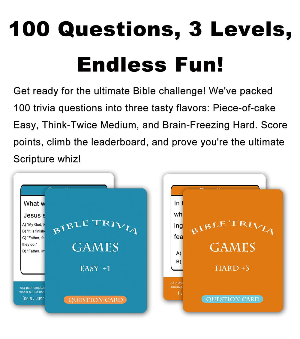 Docdeer Bible trivia cards provide 100 essential facts for interactive Bible study and memory reinforcement