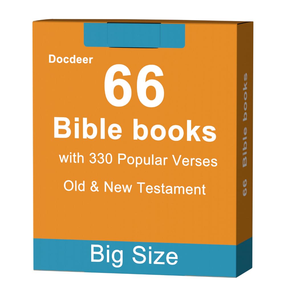 Docdeer Bible66 Books Flash Cards cover compact durable study kit for on the go study