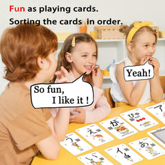 Docdeer Japanese flash cards for beginners, ready to sort by vowels