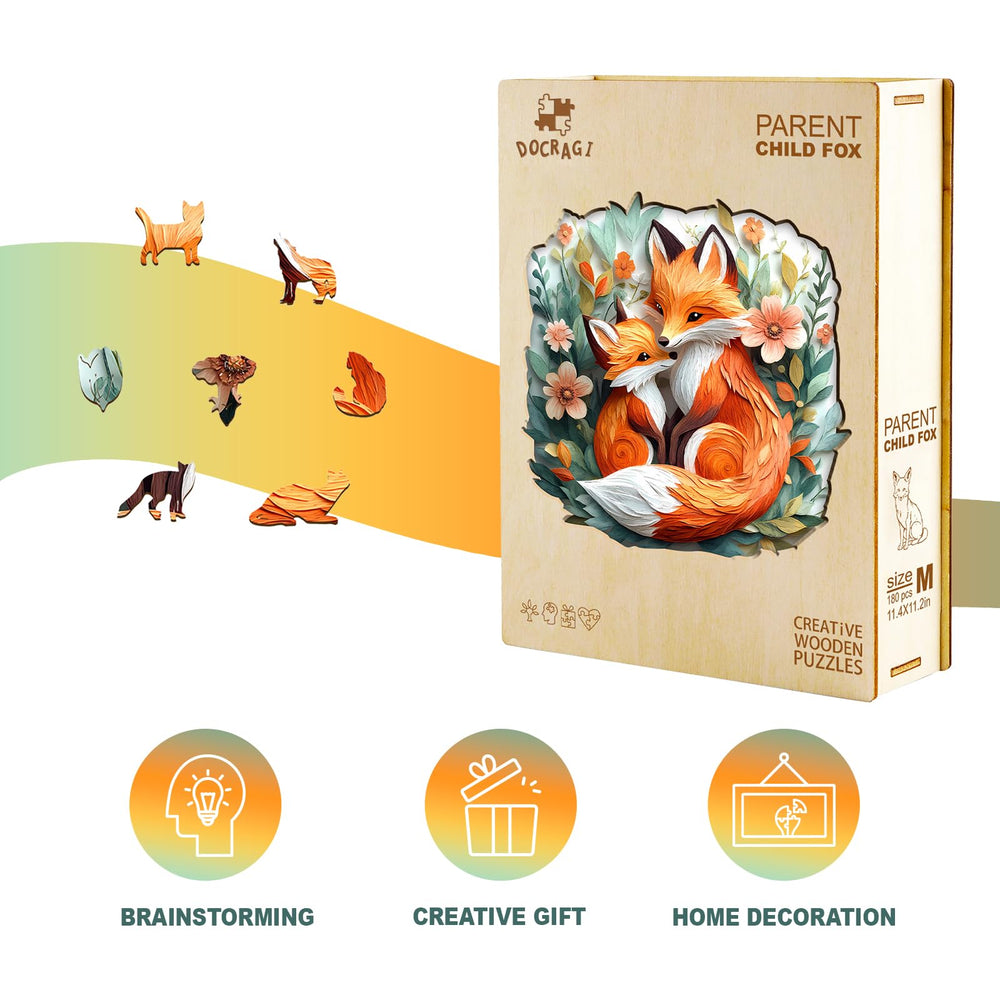 DOCRAGI laser-cut wooden puzzle pieces for precise fits and durability