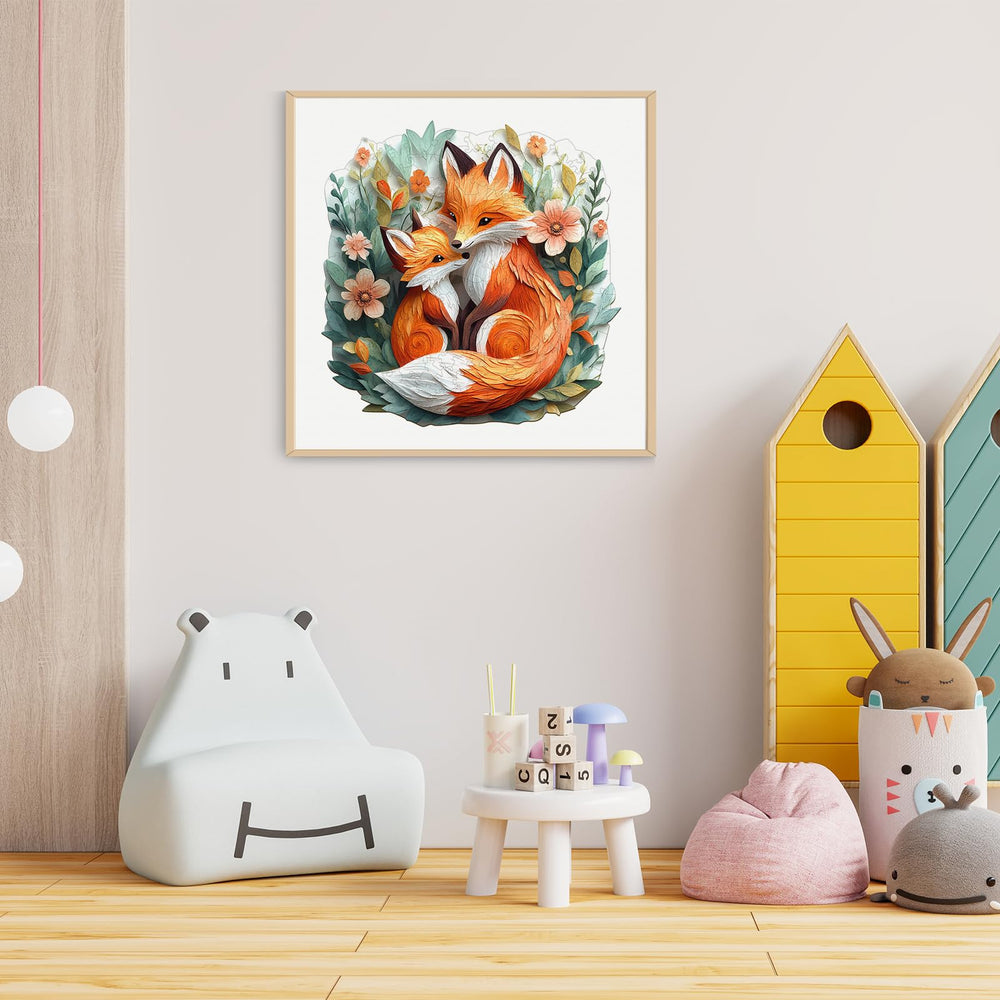 DOCRAGI UV-printed fox puzzle colors stay vibrant over time
