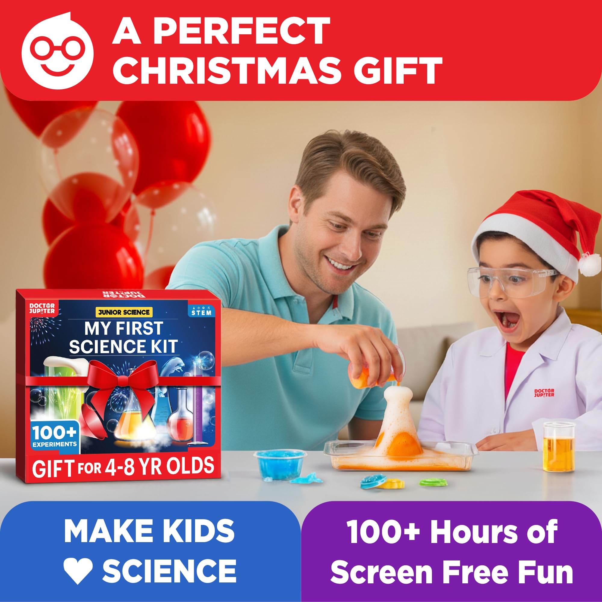 Doctor Jupiter 100+ experiments fosters curiosity and repeated hands-on science play.