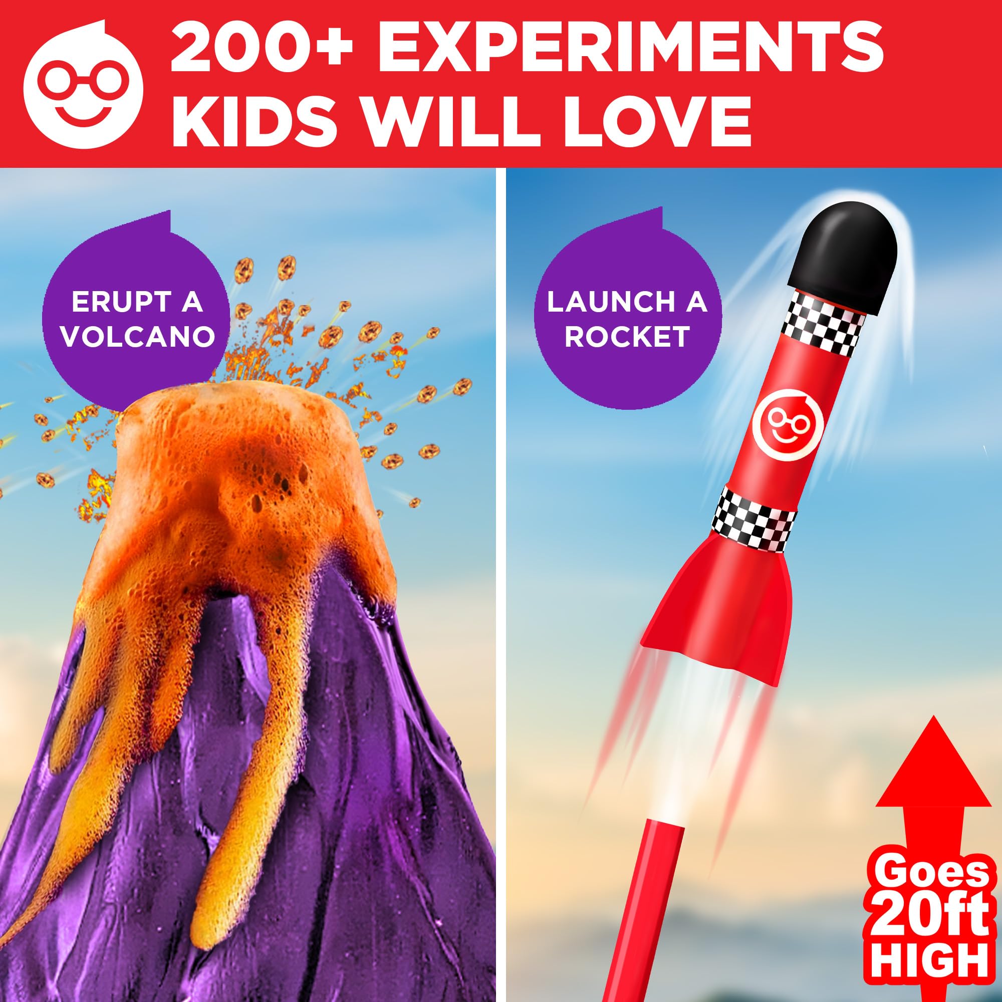 Doctor Jupiter 100-plus science experiments page, kid-friendly exploration for learning.