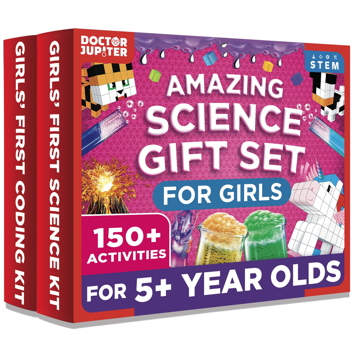 Doctor Jupiter Amazing Science Gift Set cover showing curious kids enjoying hands-on STEM fun