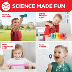Child uses the launcher for paper planes in a Doctor Jupiter demo.