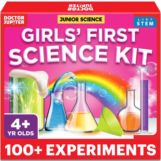 Doctor Jupiter first science kit for girls, setup and play for ages 4-8