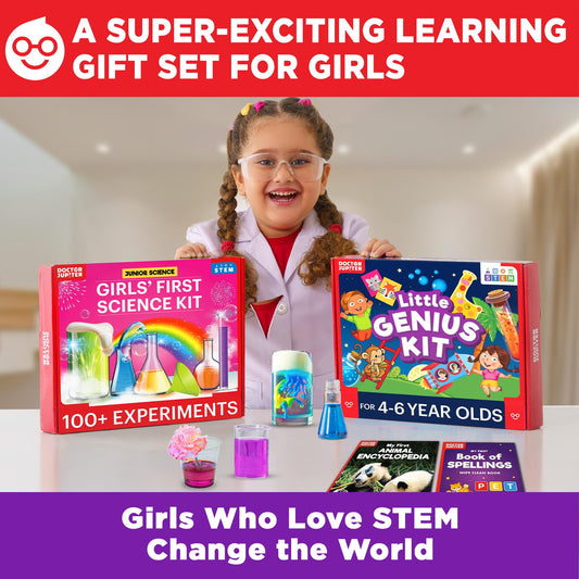 Doctor Jupiter Girls' First Science Kit Pack, sparks hands-on learning at home.